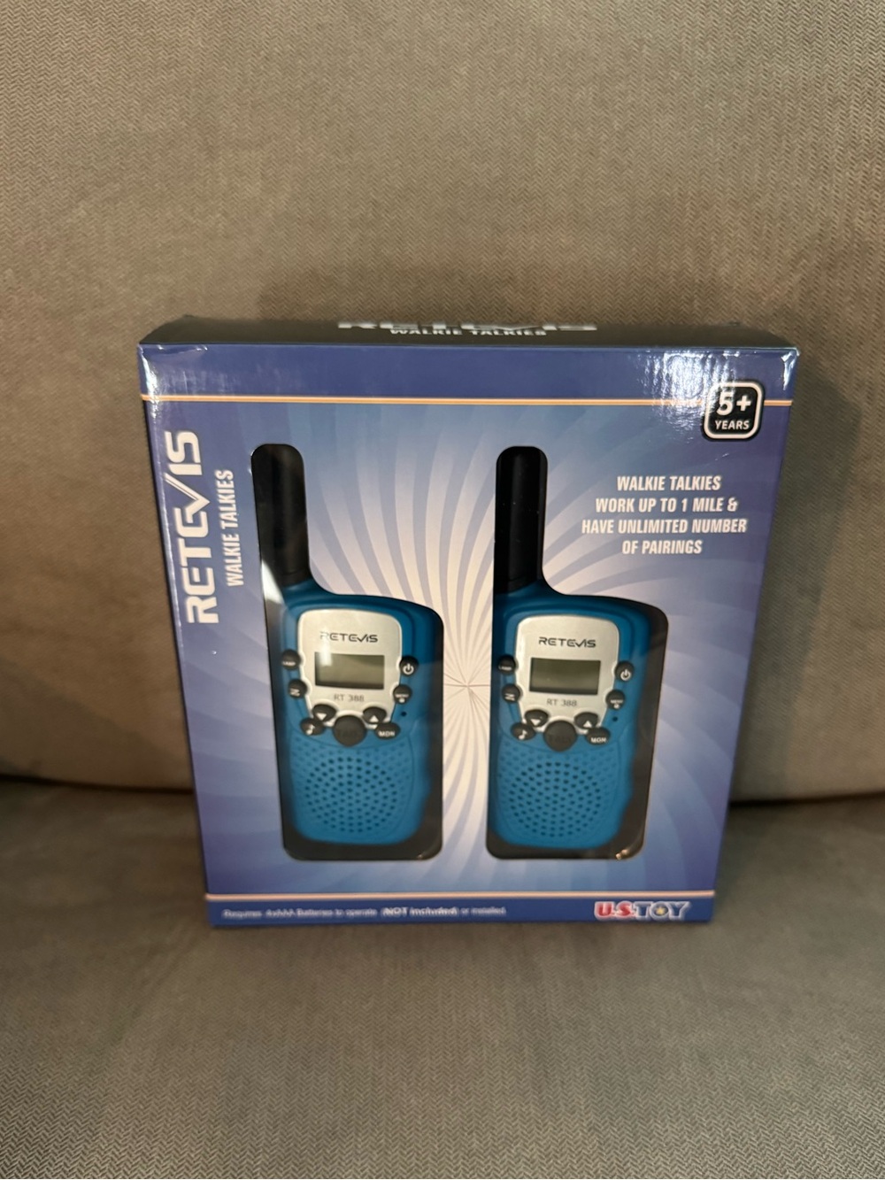 Kids Blue Walkie Talkie Twin Pack